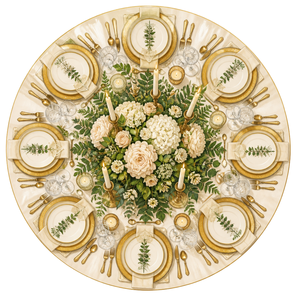 Decorated event table